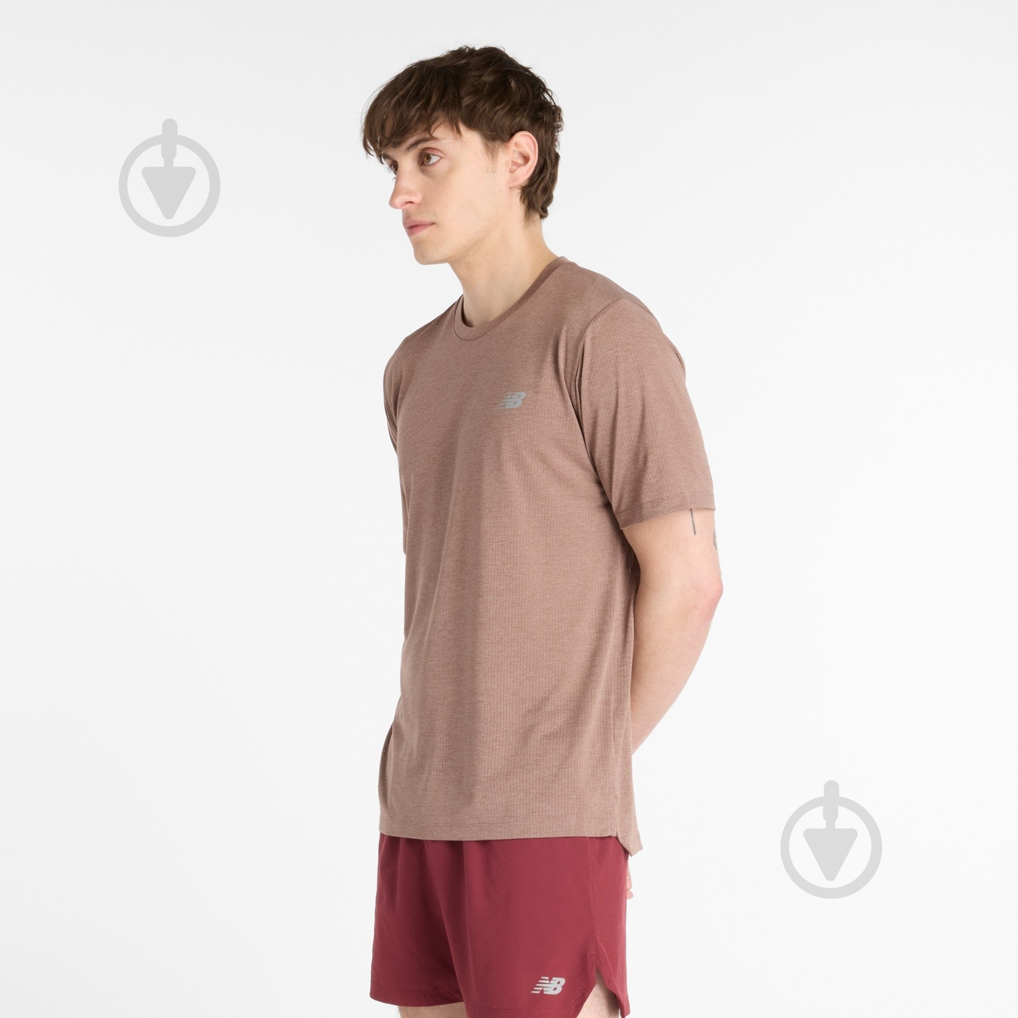 Футболка New Balance MT41253EAT р.S коричневий - фото 3 Футболка New Balance MT41253EAT р.S коричневий - фото 3