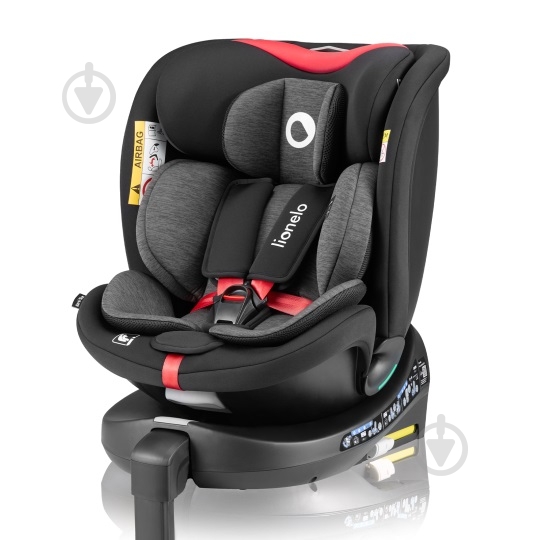 Автокрісло Lionelo black LO-NAVY I-SIZE BLACK RED - фото 1