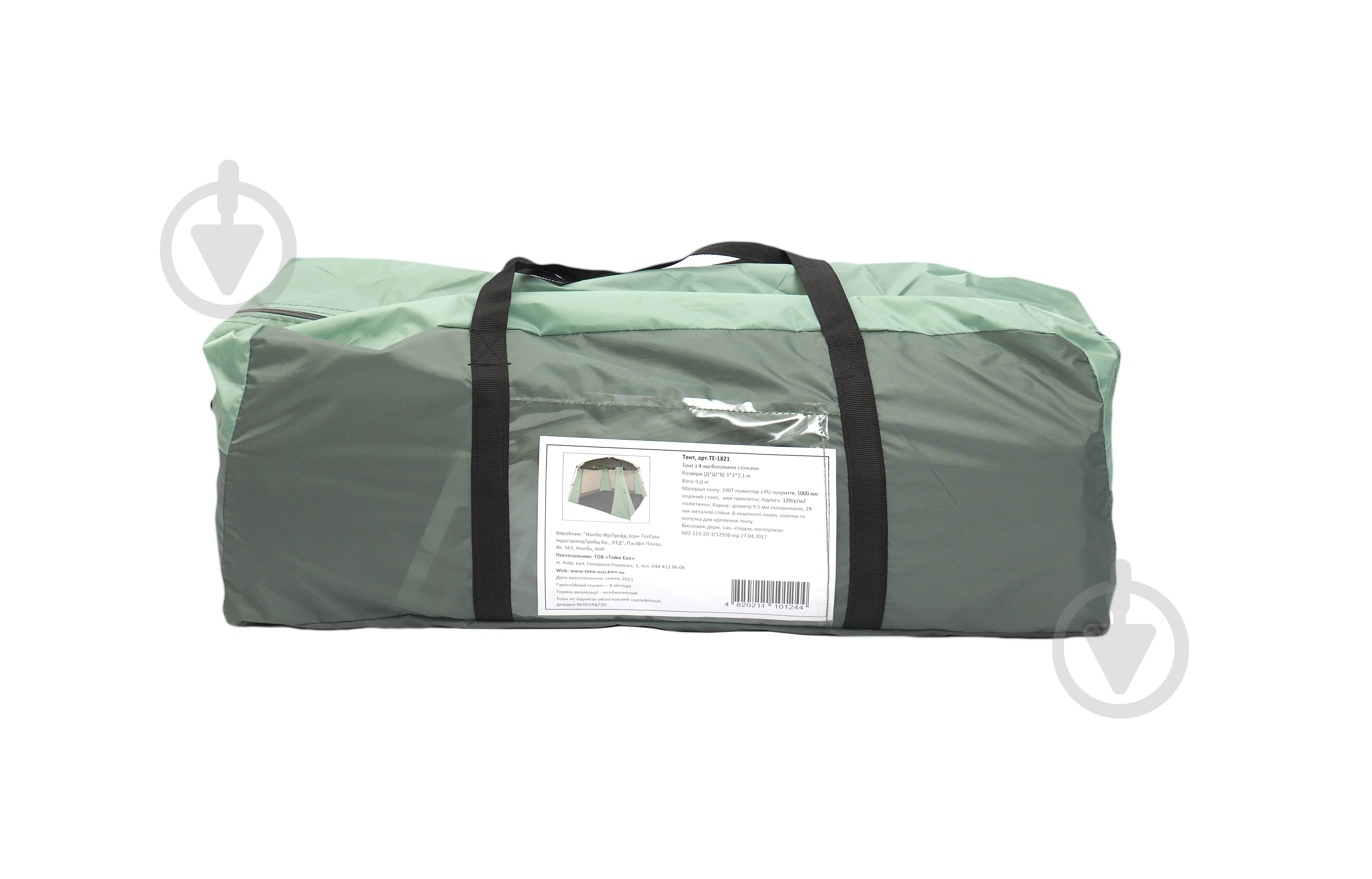 Тент Time Eco TE-1821 зеленый - фото 2
