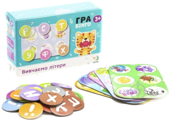 Игра настольная DoDo Бинго Изучаем буквы 300197 - фото 3