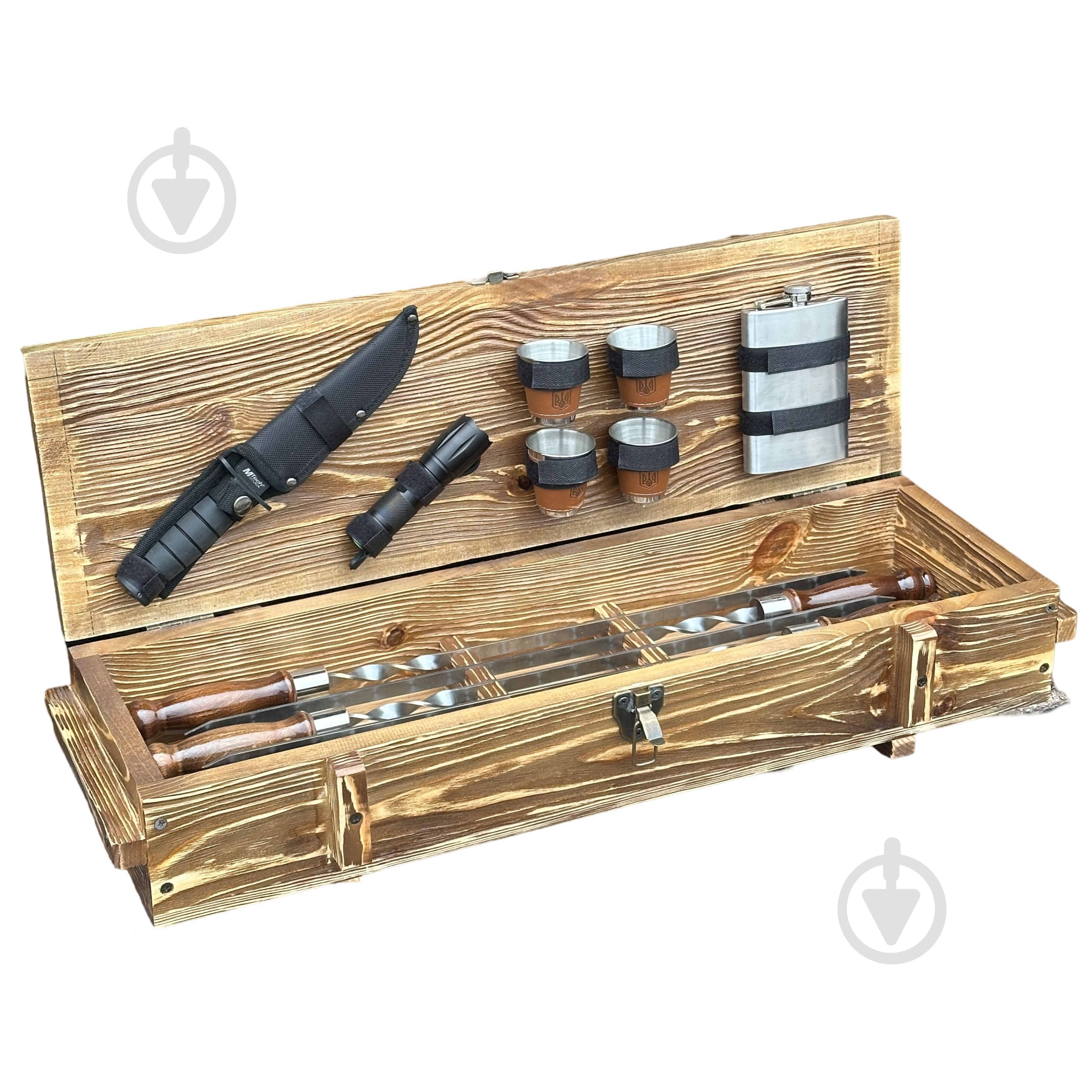 Набор шампуров Metalzavod "Тактик" светлая текстура - фото 2