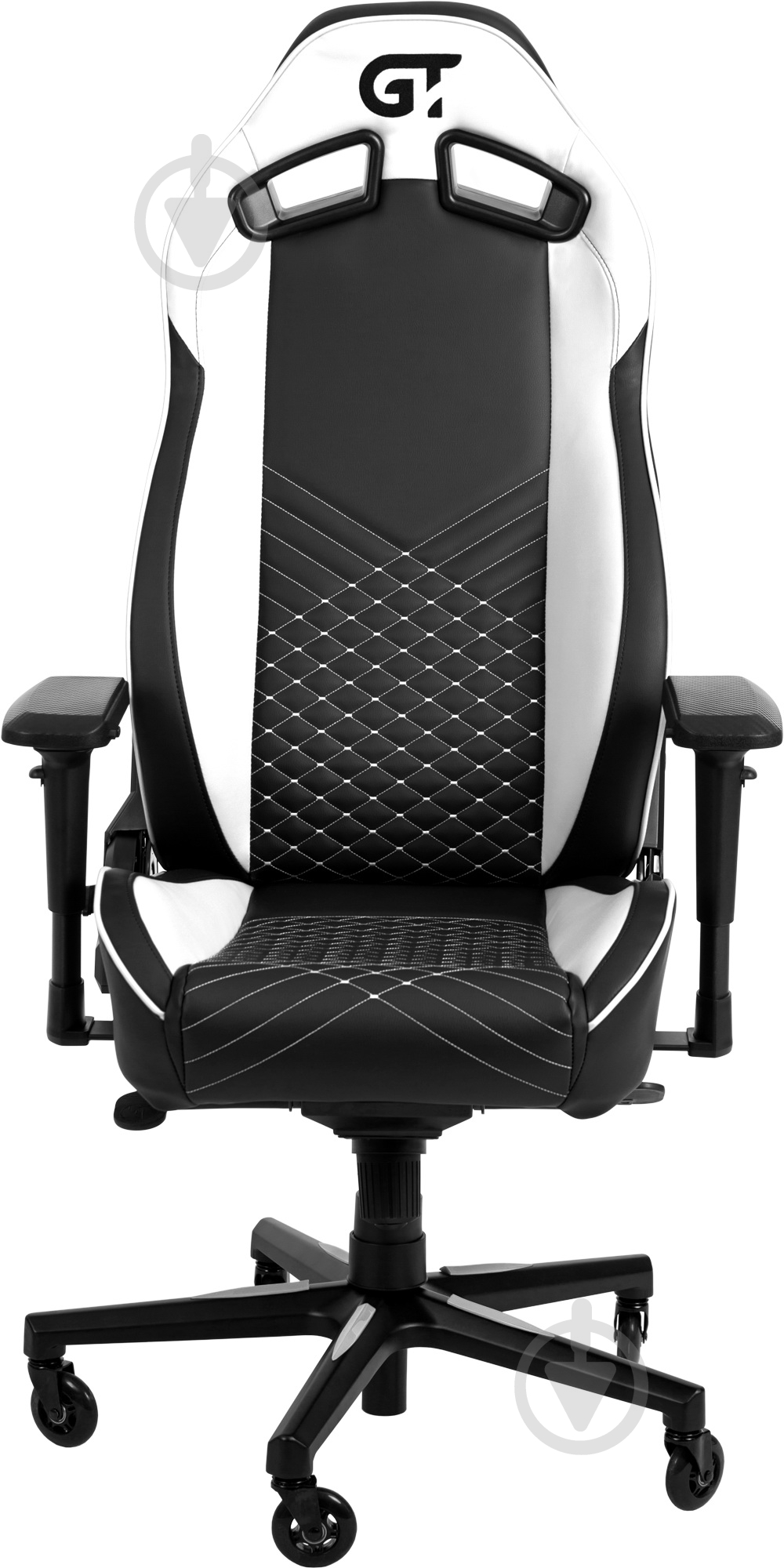 Крісло GT Racer X-8010 чорно-білий - фото 2 Крісло GT Racer X-8010 чорно-білий - фото 2