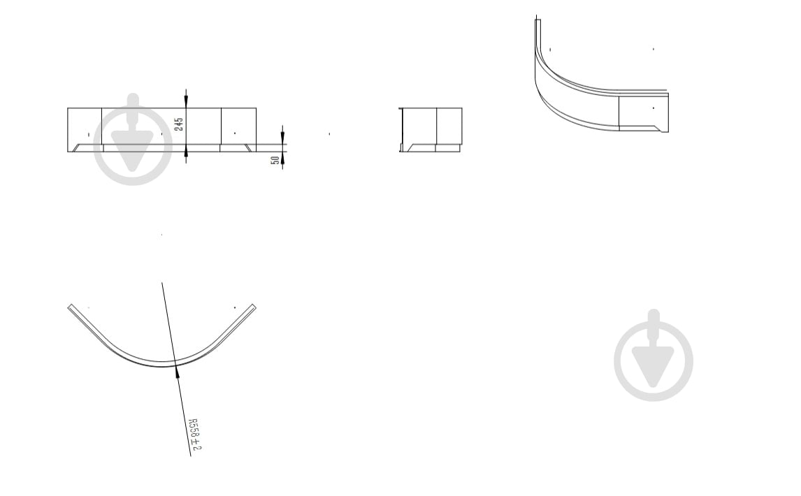 Піддон душовий HES EVO 90×90×35 - фото 3 Піддон душовий HES EVO 90×90×35 - фото 3