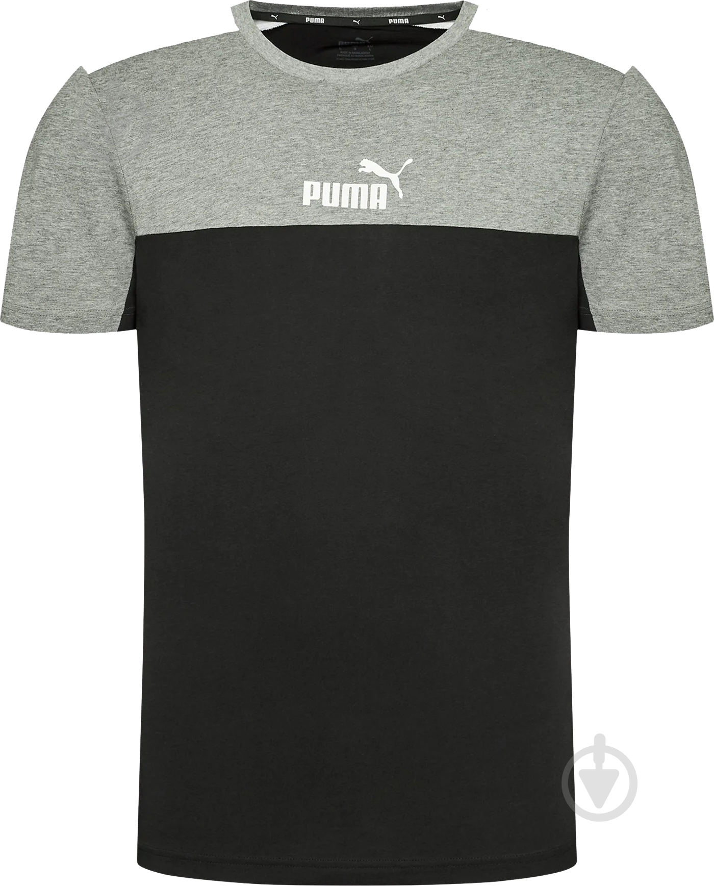 Футболка Puma ESS+ BLOCK TEE 84742601 р.L чорний - фото 5
