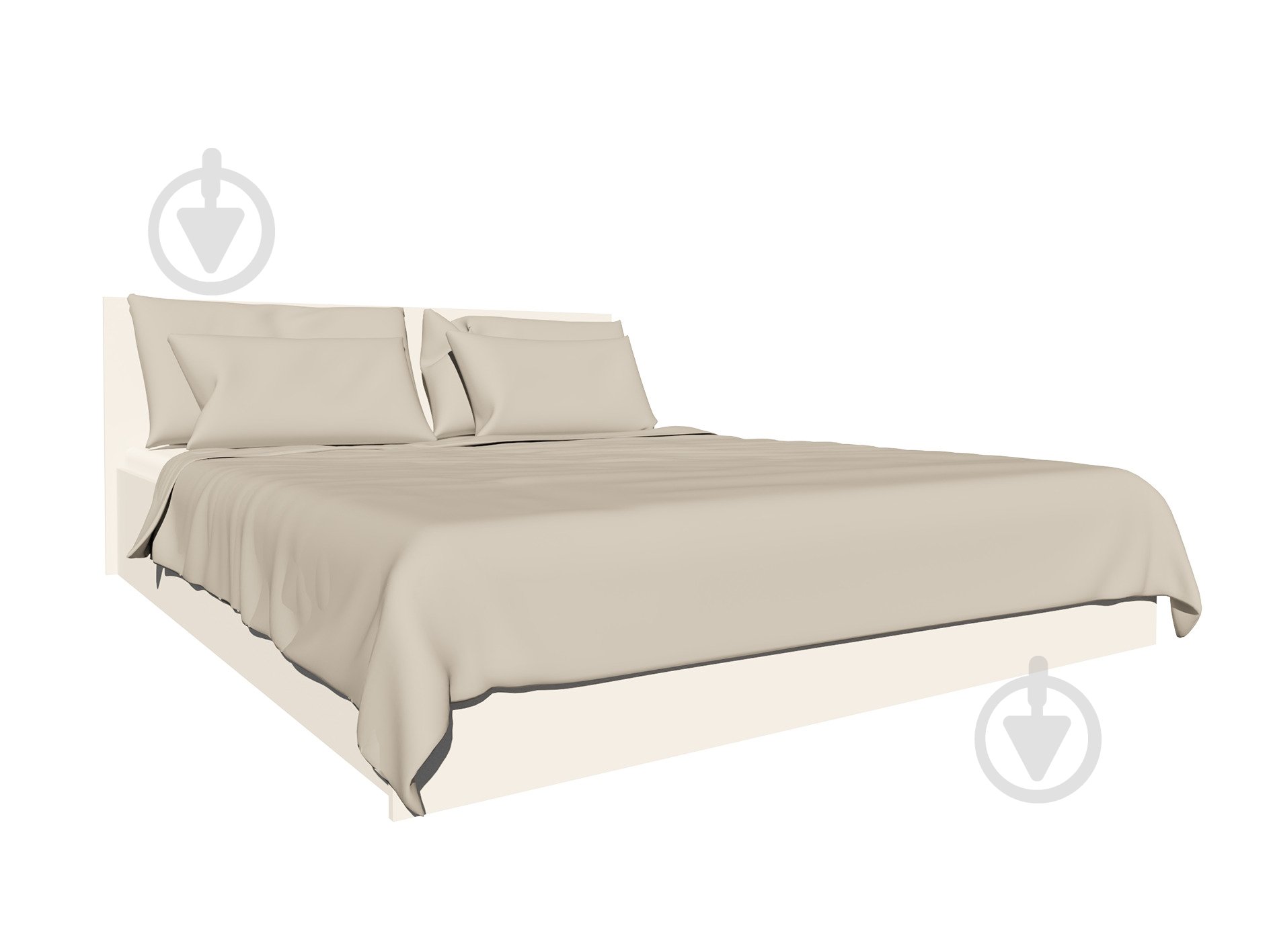 Ліжко Світ Меблів Аніта 160x200 см кашемір - фото 1