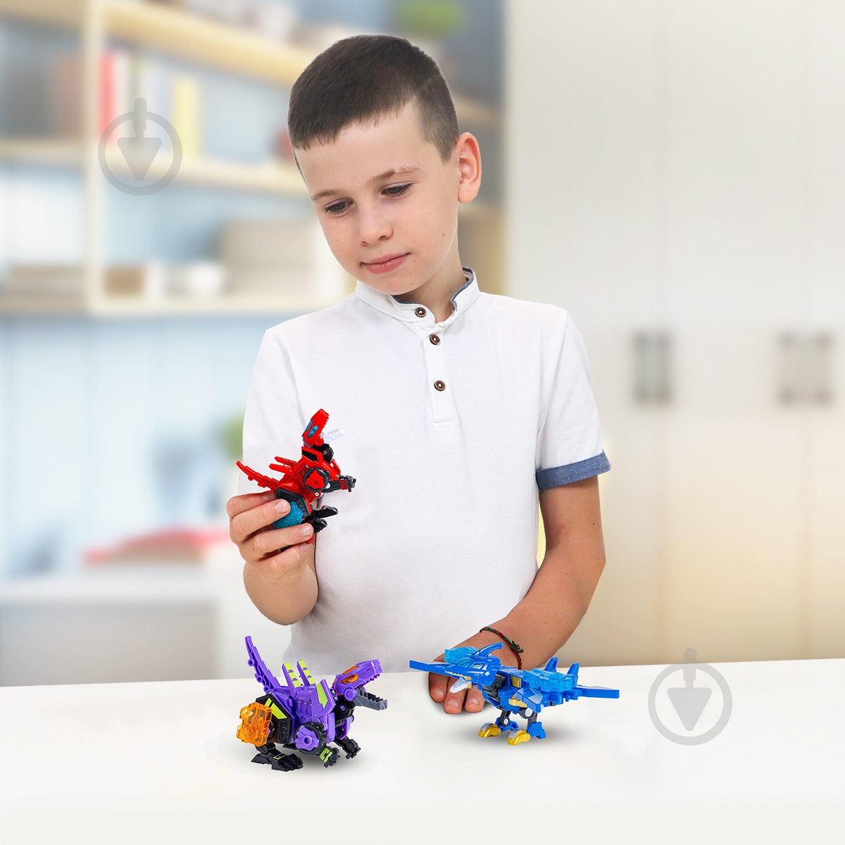 Игрушка-трансформер Alpha Group Динозавр Dinoster - Красный Раптор-бот EU580840-1 - фото 9