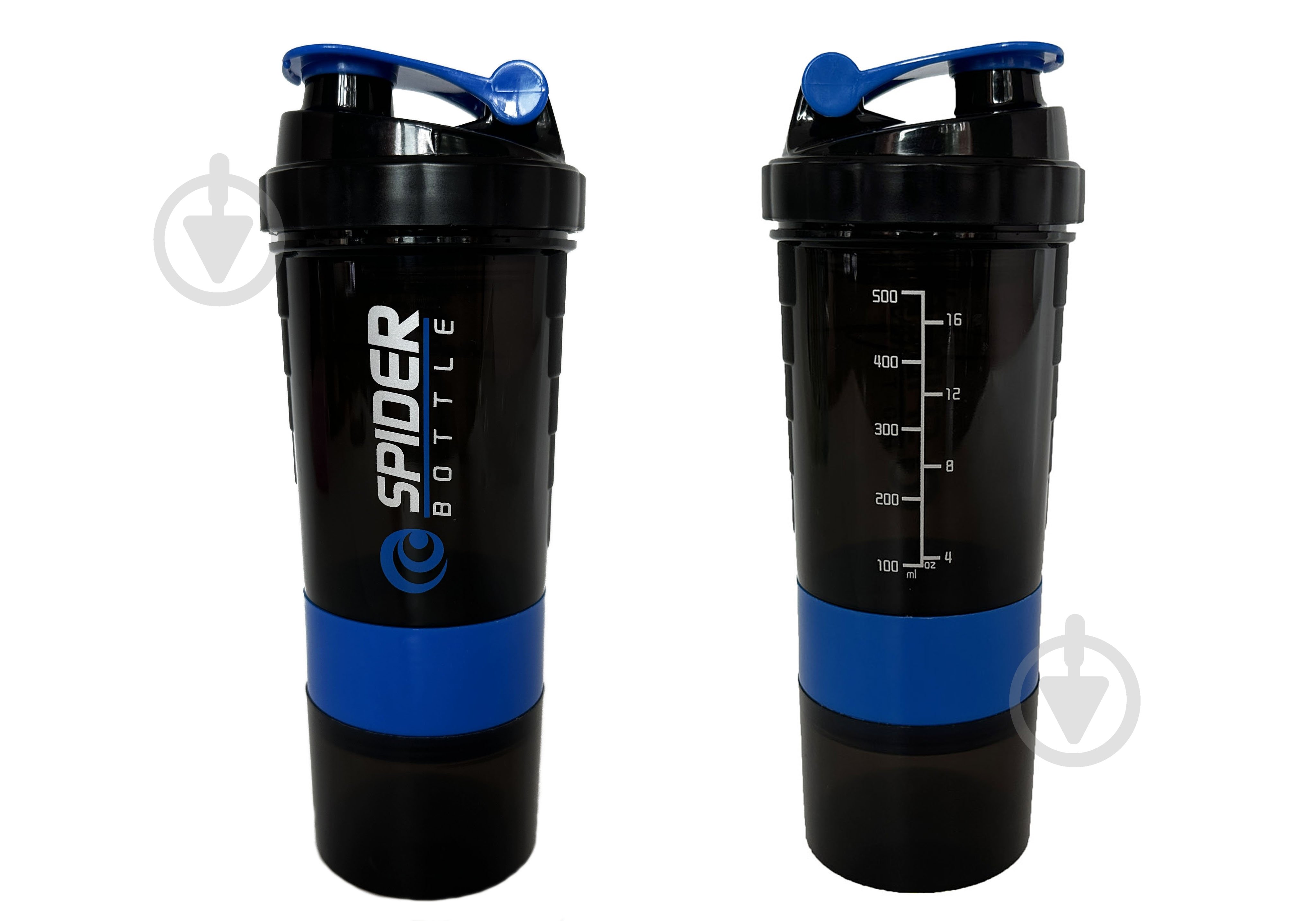 Шейкер EasyFit Spider 500 мл синий (EF-7200) - фото 1