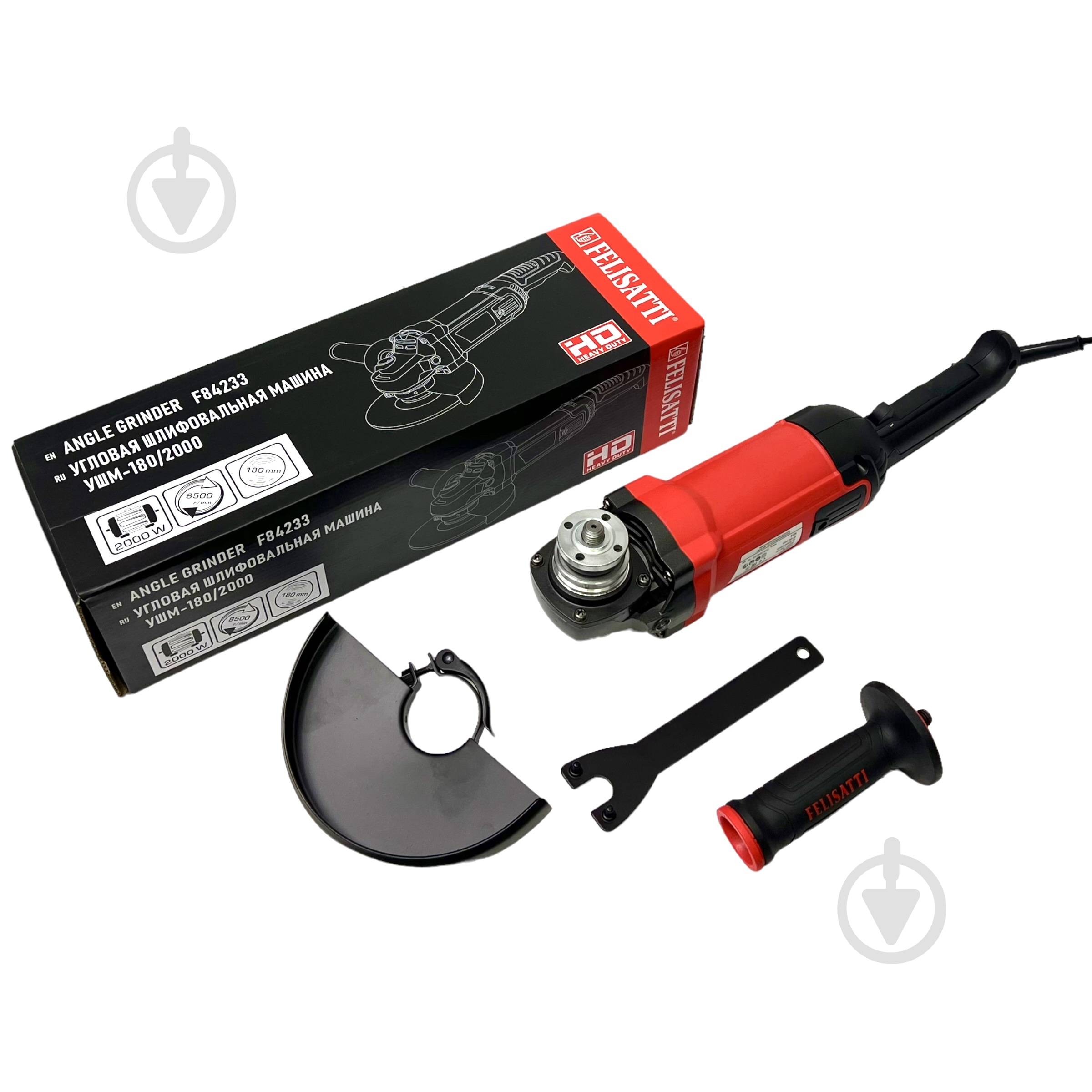 Болгарка (кутова шліфмашина) Felisatti УШМ-180/2000/F84233 - фото 7
