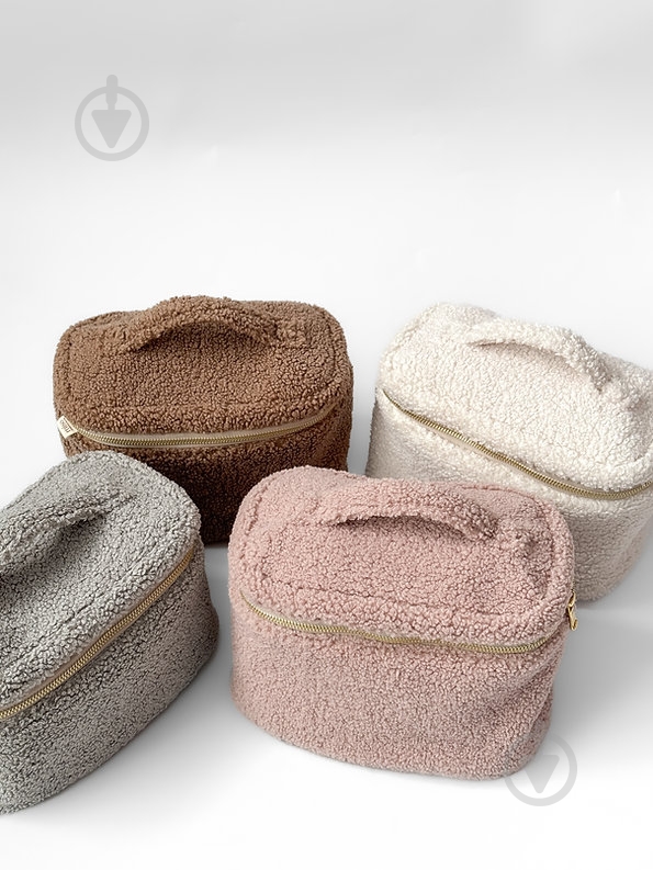 Косметичка MISO accessory TEDDY сундук коричневый - фото 4