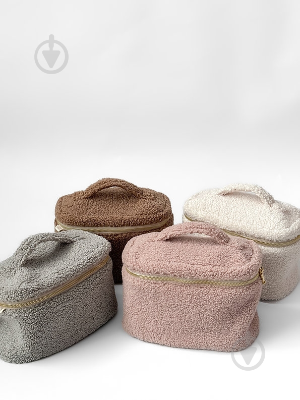 Косметичка MISO accessory TEDDY сундук пудровый - фото 5