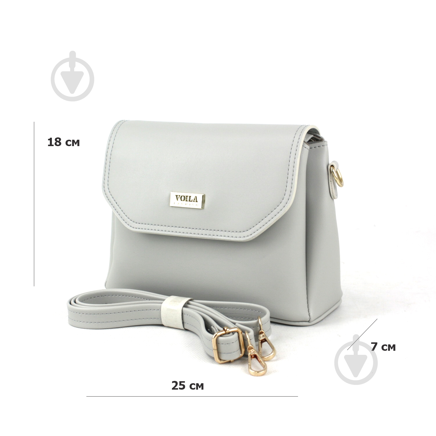 Сумка жіноча Wallaby 836.307 сірий - фото 2