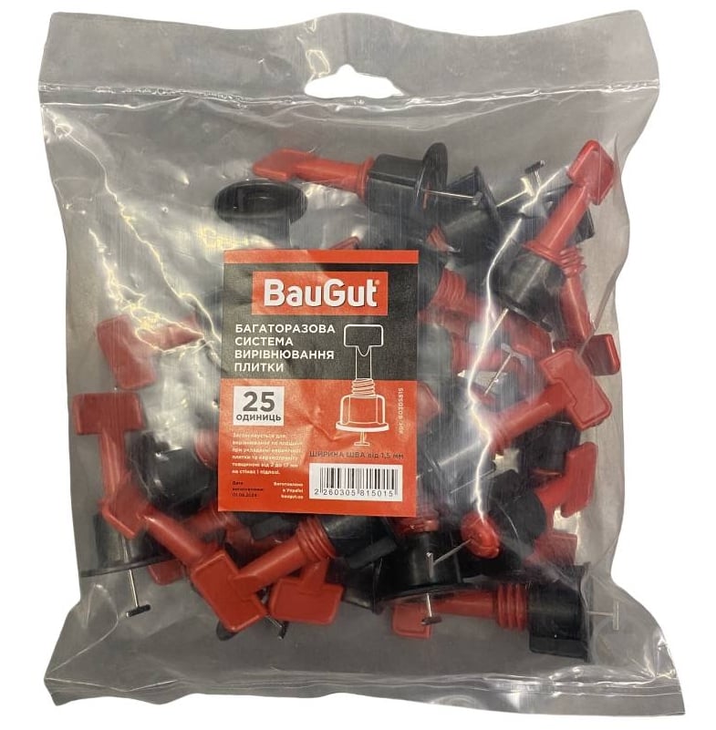 Основа СВП BauGut Многоразовая система 1,5 мм 25 шт./уп - фото 2