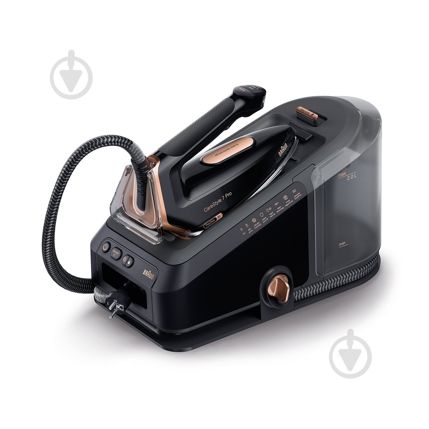Праска з парогенератором Braun IS7286BK CareStyle 7 Pro - фото 1