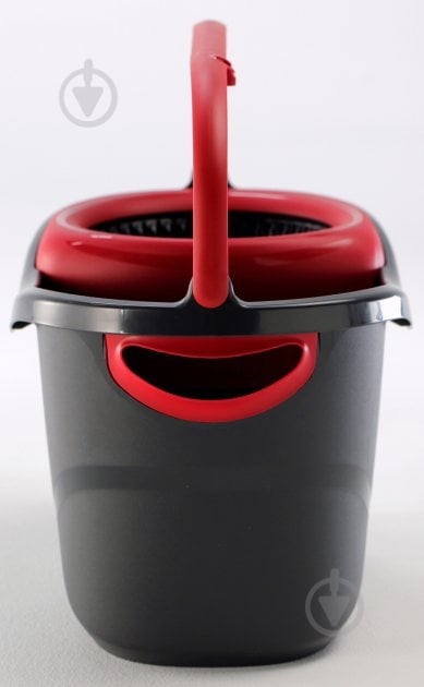 Комплект швабра і відро з механічним віджимом для підлоги Vileda Тurbo сірийчервоний - фото 10