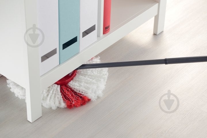 Комплект швабра і відро з механічним віджимом для підлоги Vileda Тurbo сірийчервоний - фото 15