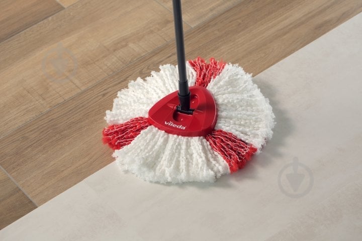 Комплект швабра і відро з механічним віджимом для підлоги Vileda Тurbo сірийчервоний - фото 14