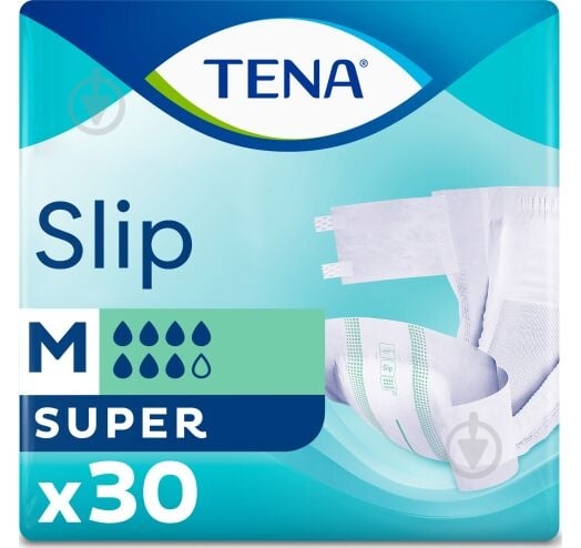 Подгузники Tena Slip Super Medium 30 шт. - фото 1