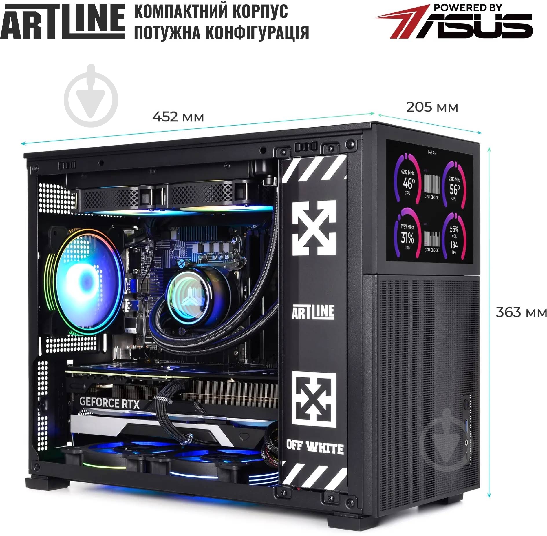 Компьютер Artline Gaming D31 Windows 11 Home (D31v93Win) black - фото 12