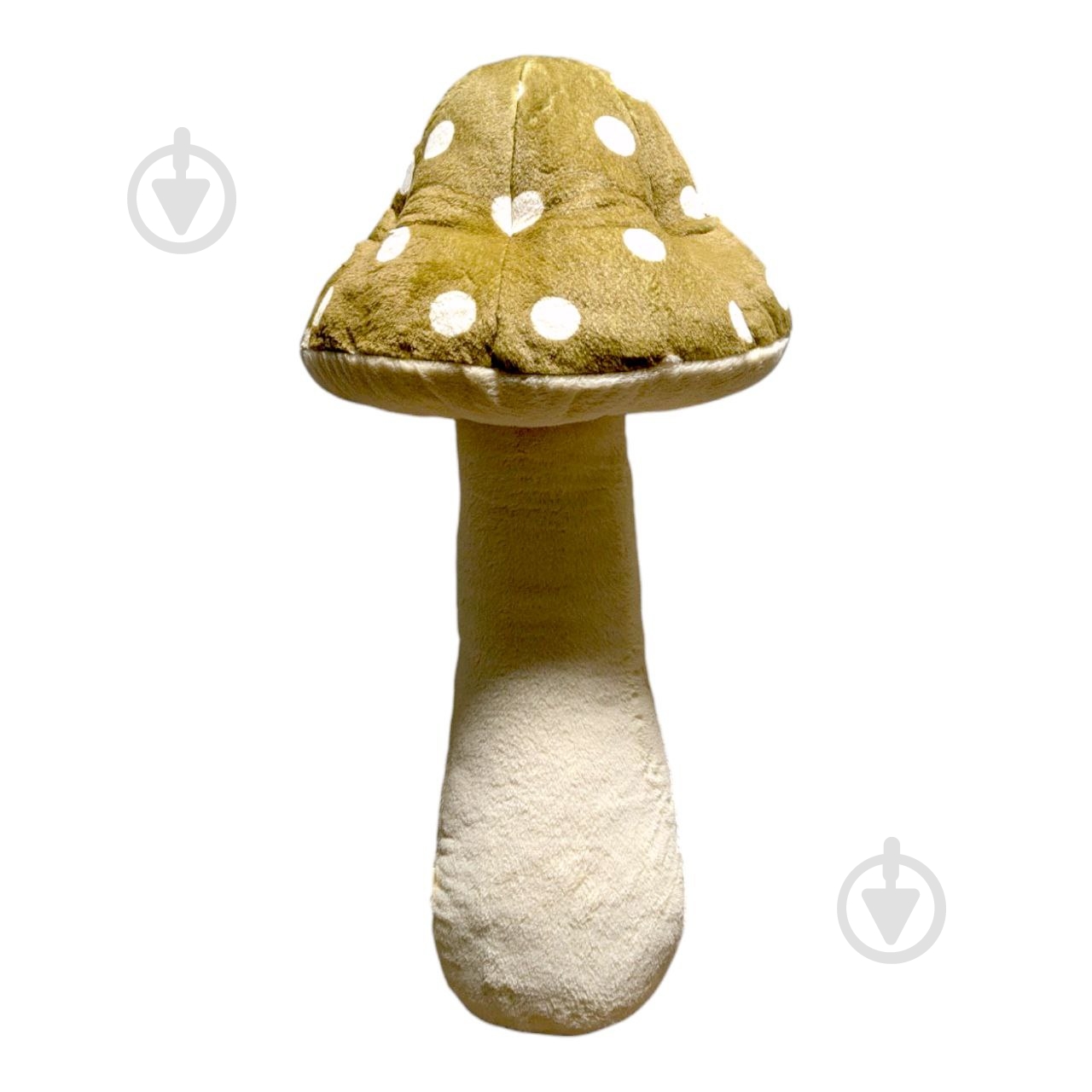 Подушка-обнимашка Гриб 40x80 см оливковый Анна - фото 1