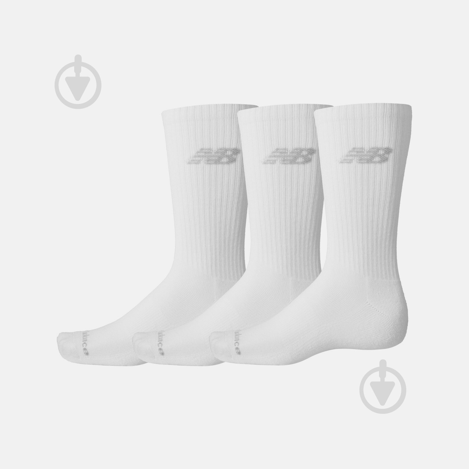 Носки New Balance LAS51423WT р.XL белый 3 шт. - фото 1 Носки New Balance LAS51423WT р.XL белый 3 шт. - фото 1