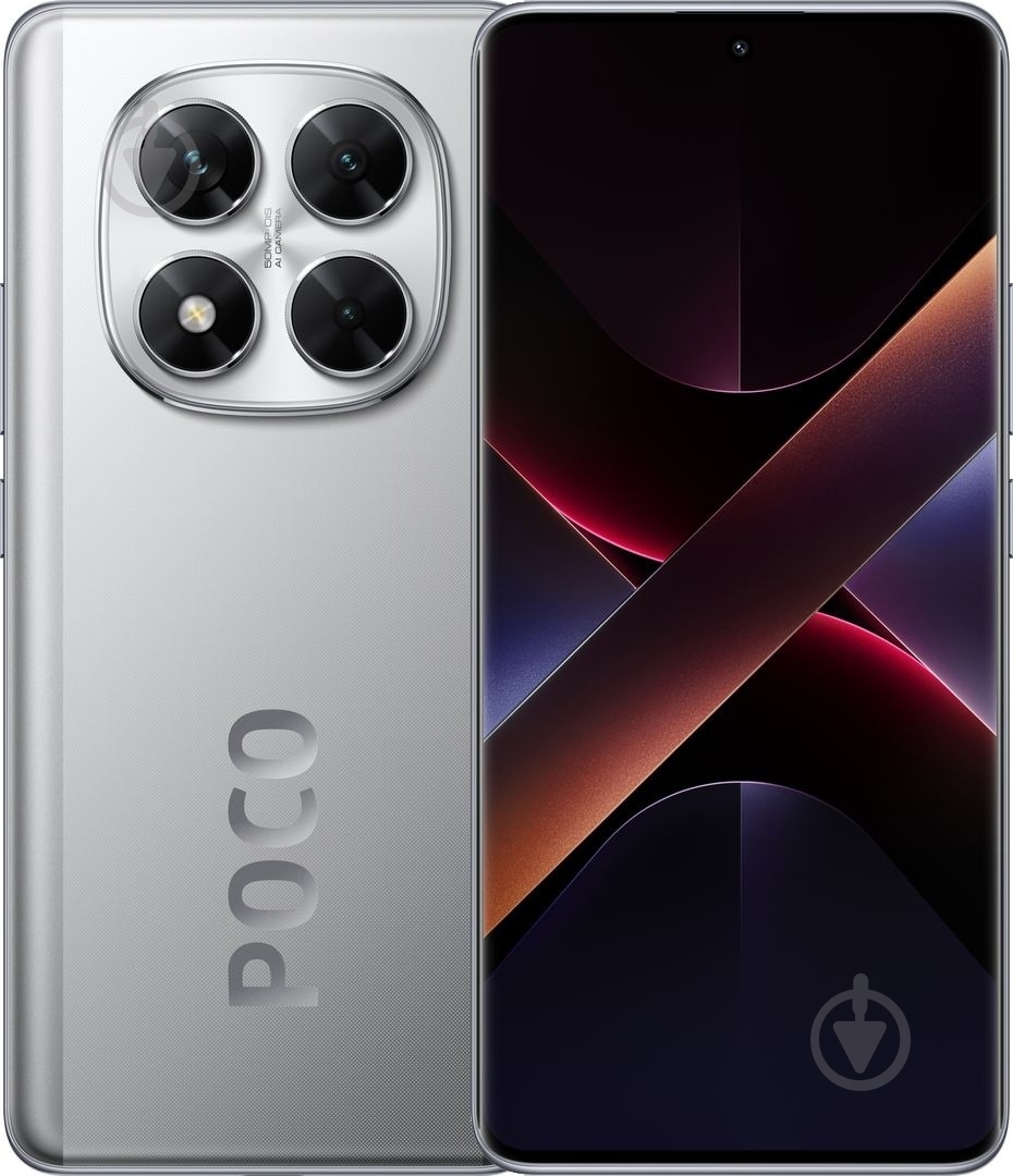Смартфон POCO X7 12/512GB silver (1123291) - фото 1 Смартфон POCO X7 12/512GB silver (1123291) - фото 1