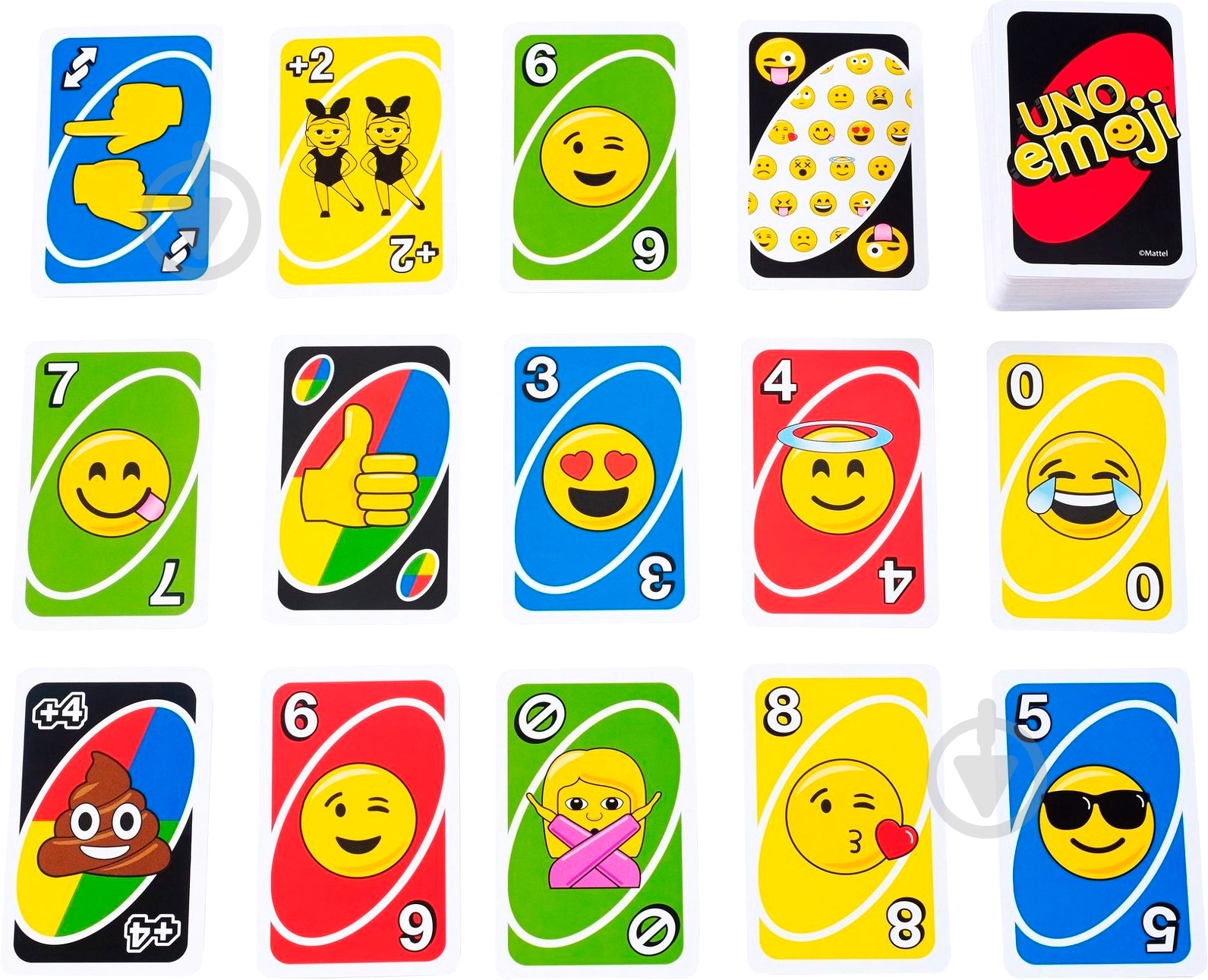 Игра настольная Mattel Uno Смайлы DYC15 - фото 2 Игра настольная Mattel Uno Смайлы DYC15 - фото 2