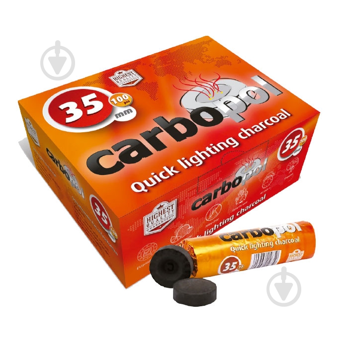 Уголь Carbopol 35 мм Пач10 - фото 1