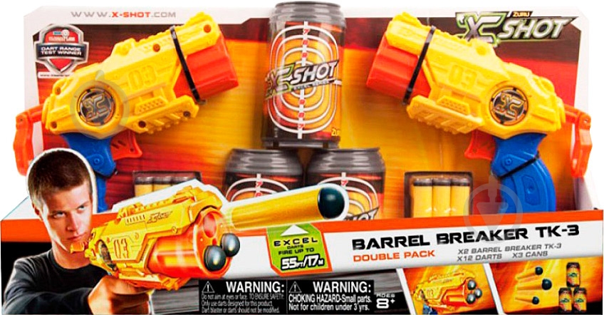 Набор бластеров Zuru X-Shot Excel Combo Pack 36120 - фото 1 Набор бластеров Zuru X-Shot Excel Combo Pack 36120 - фото 1