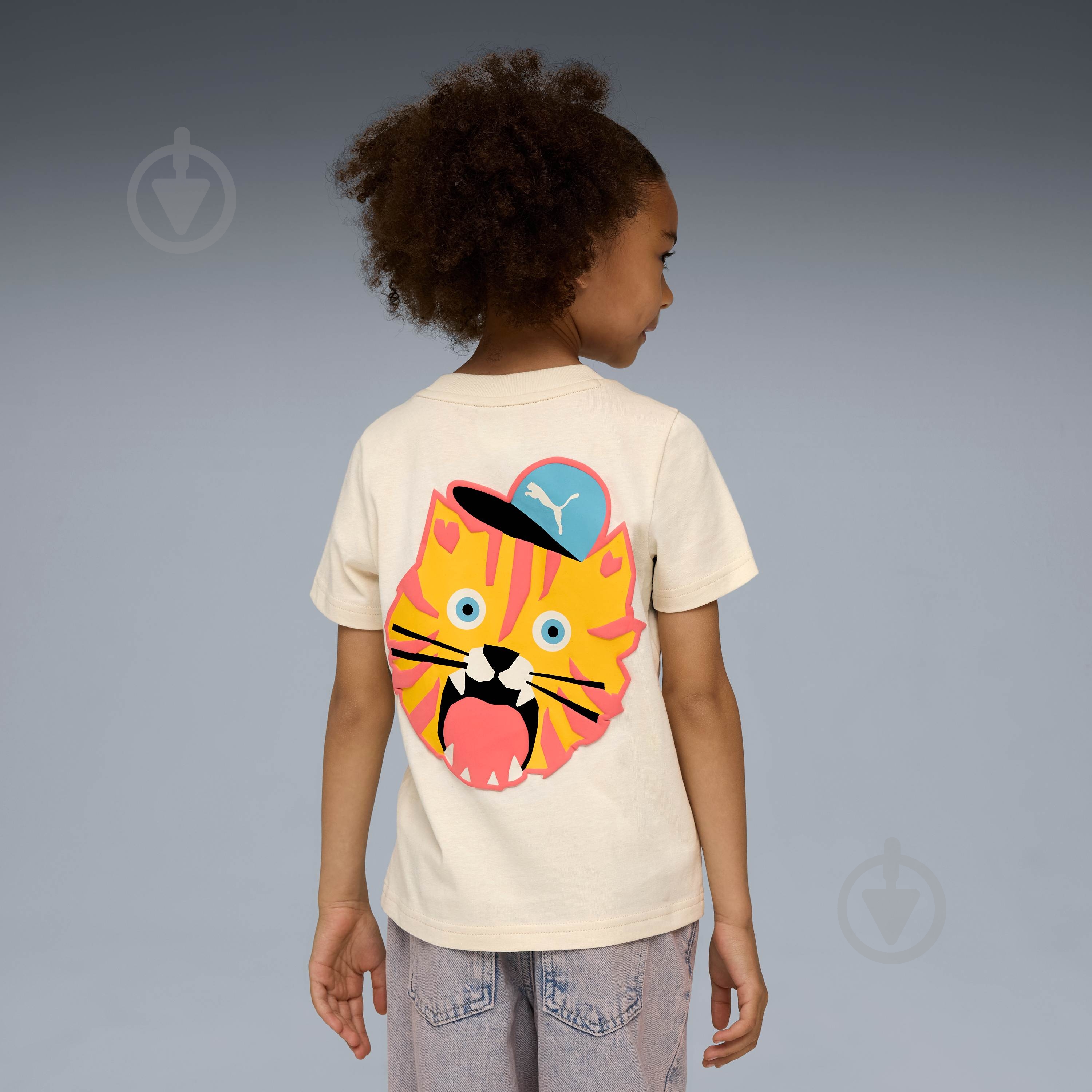 Футболка Puma MOODY CAT Graphic Tee I PS 63220587 р.98 бежевый - фото 2 Футболка Puma MOODY CAT Graphic Tee I PS 63220587 р.98 бежевый - фото 2
