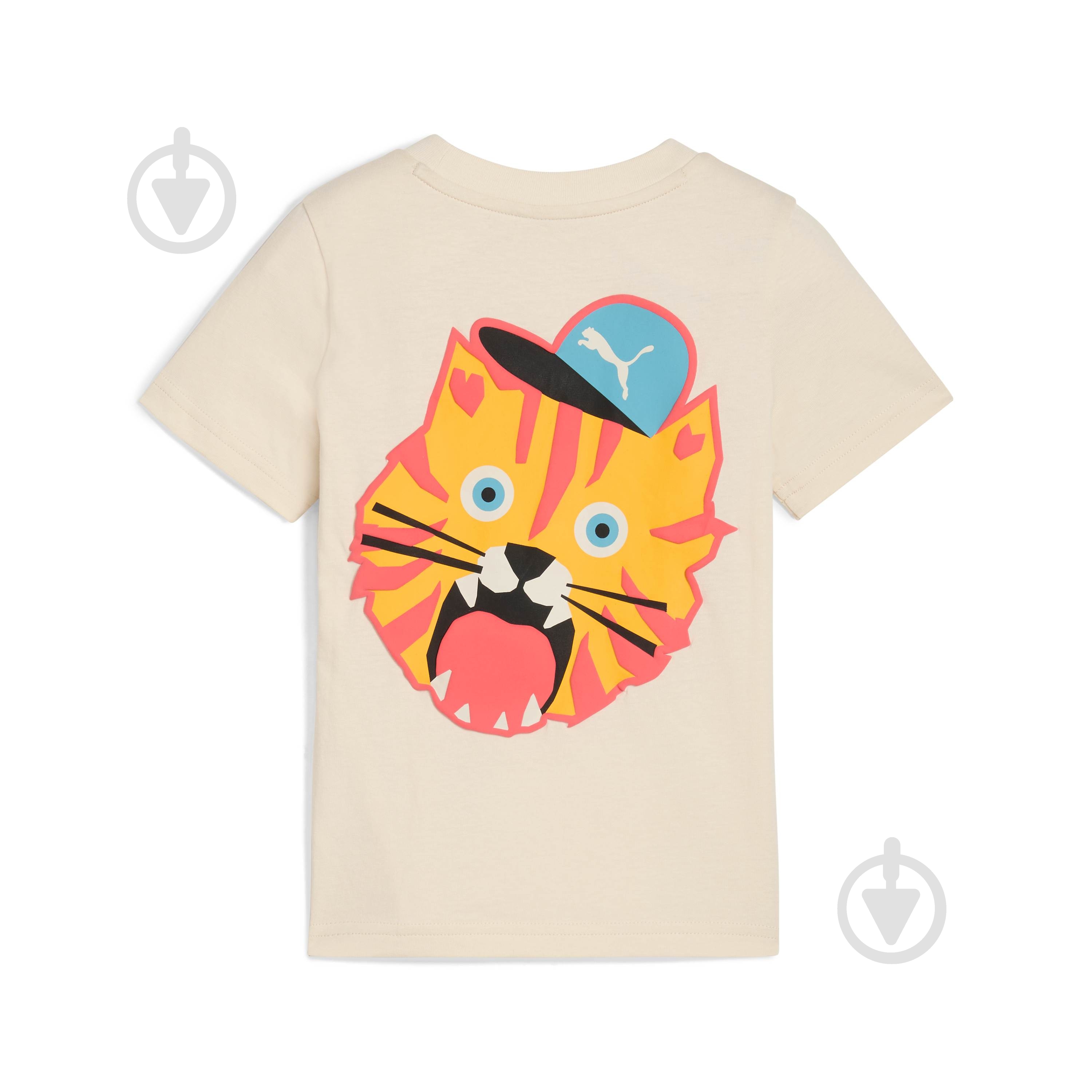 Футболка Puma MOODY CAT Graphic Tee I PS 63220587 р.98 бежевый - фото 6 Футболка Puma MOODY CAT Graphic Tee I PS 63220587 р.98 бежевый - фото 6