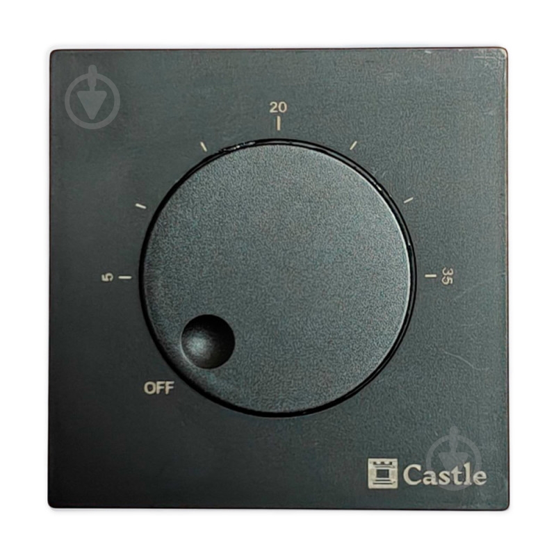 Терморегулятор для теплого пола Castle AC309H черный - фото 1