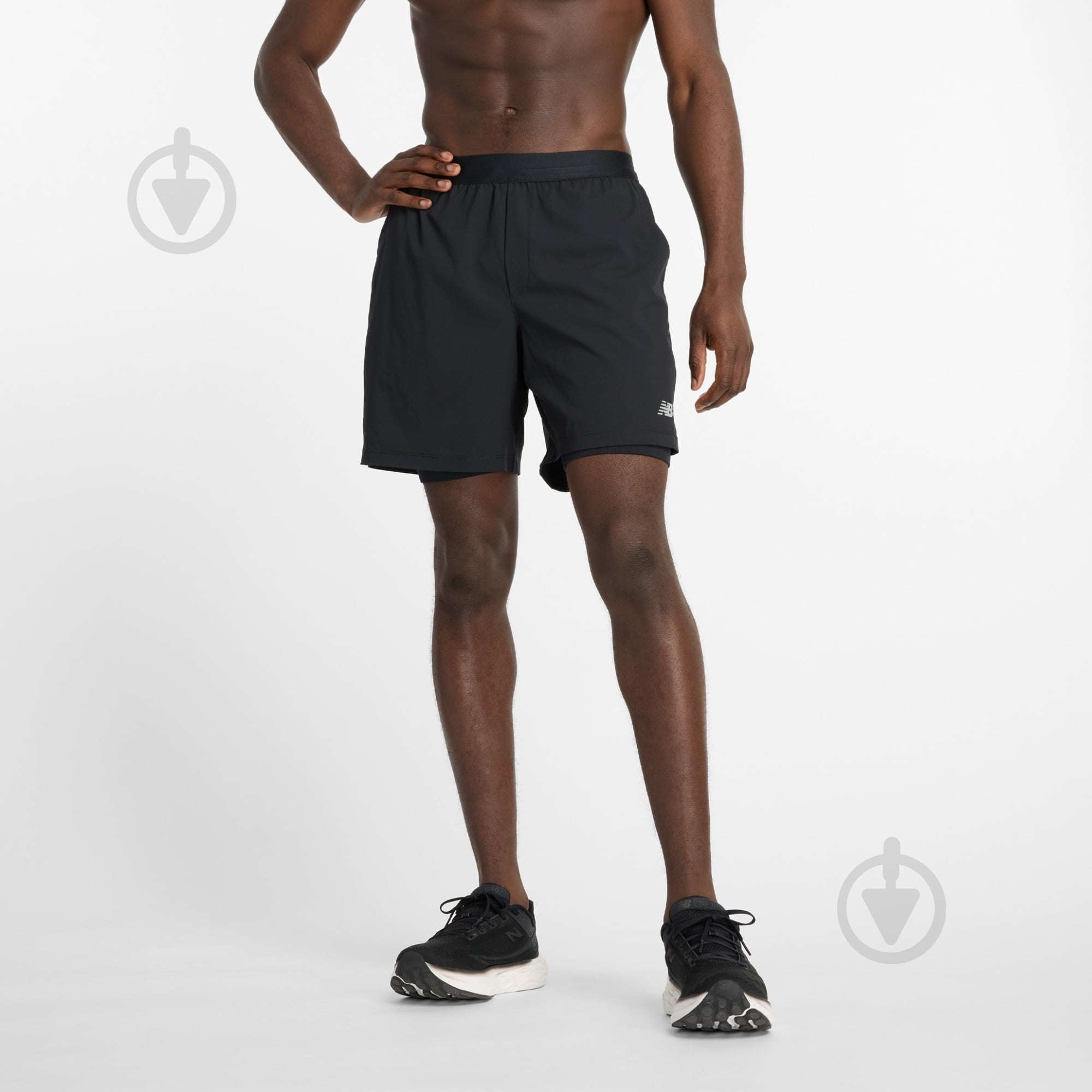 Шорты New Balance MS41288BK р. M черный - фото 1 Шорты New Balance MS41288BK р. M черный - фото 1