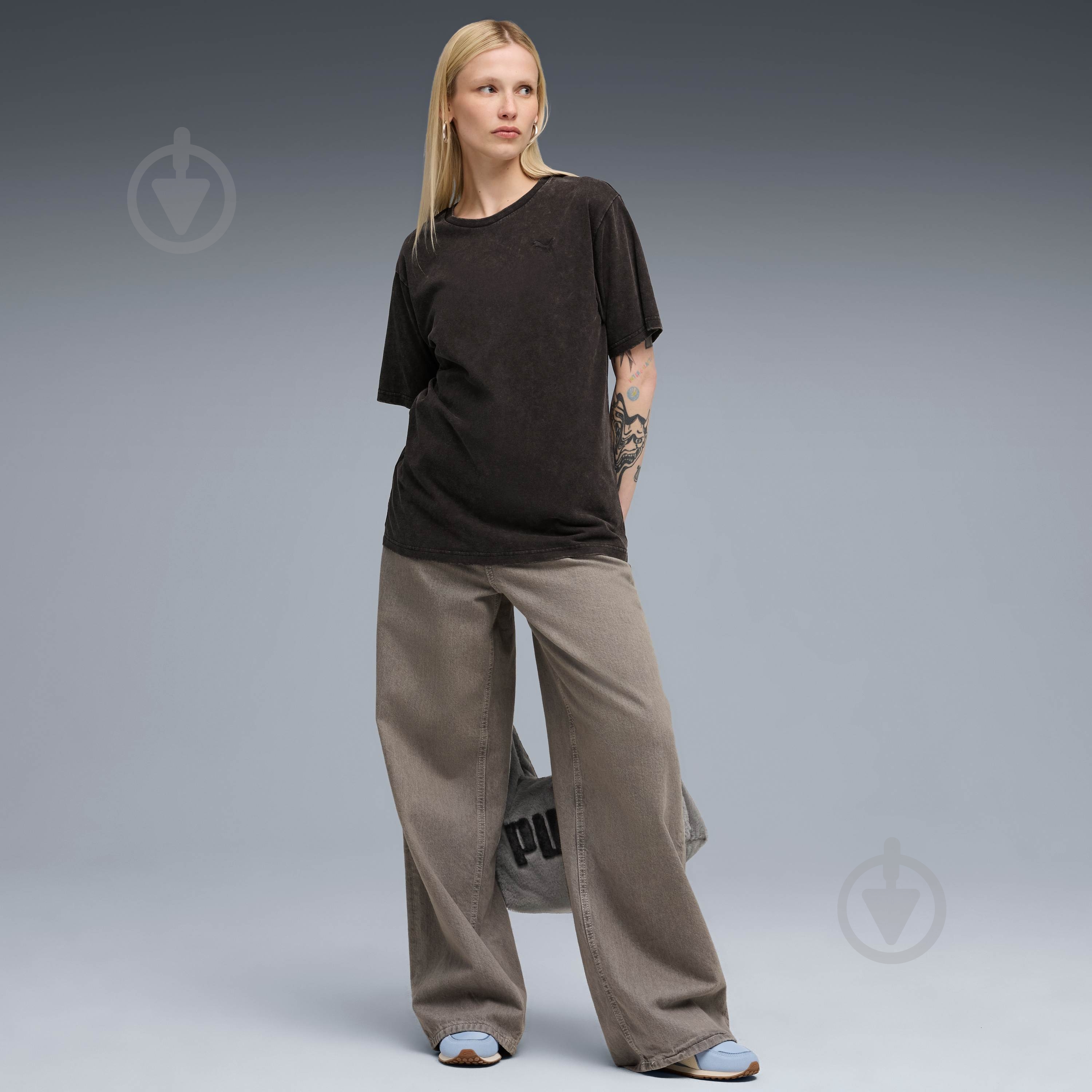 Футболка Puma ESS ELEVATED Relaxed Wash Tee 68810201 р.2XS черный - фото 3 Футболка Puma ESS ELEVATED Relaxed Wash Tee 68810201 р.2XS черный - фото 3