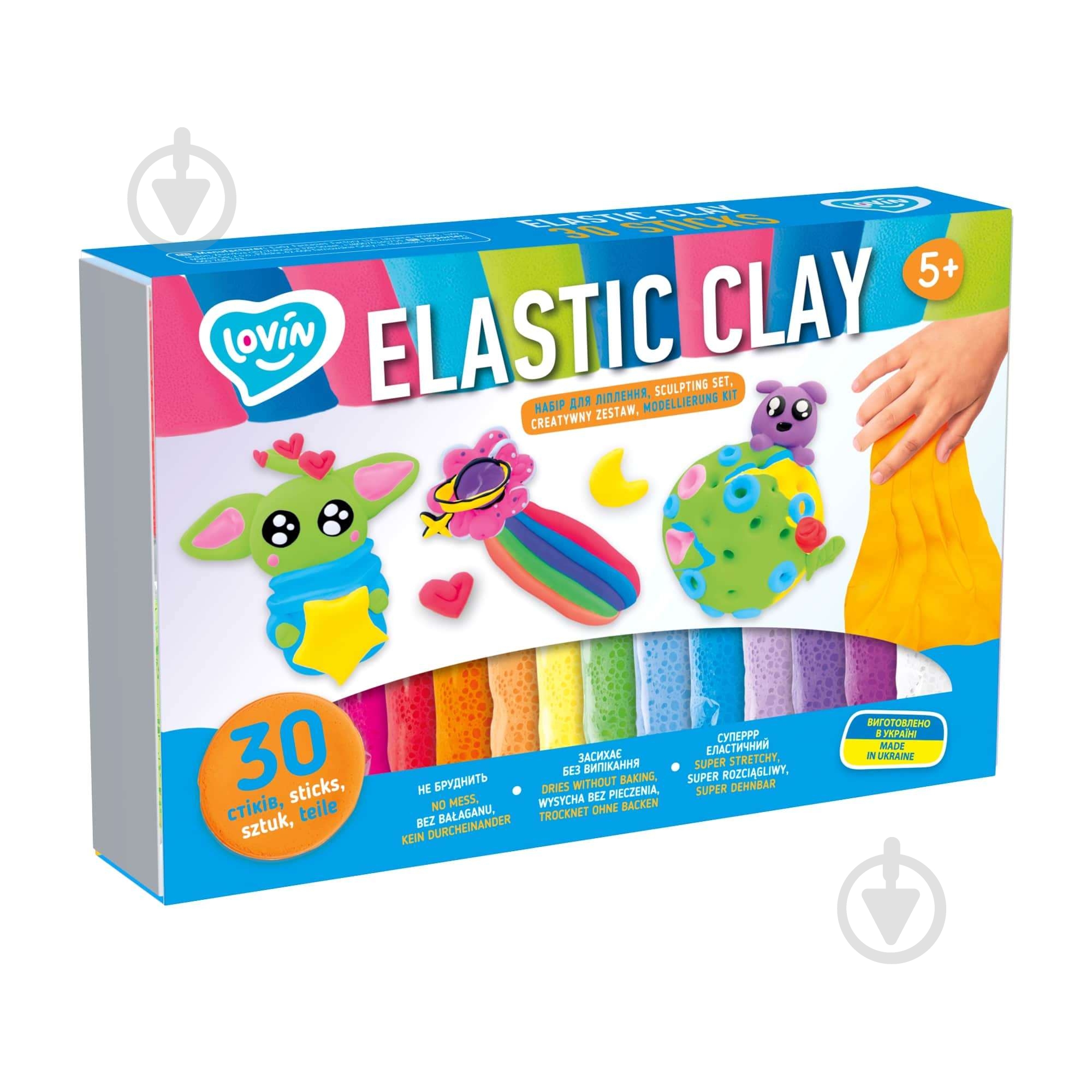 Масса для моделирования Lovin Elastic Clay 30 sticks - фото 2