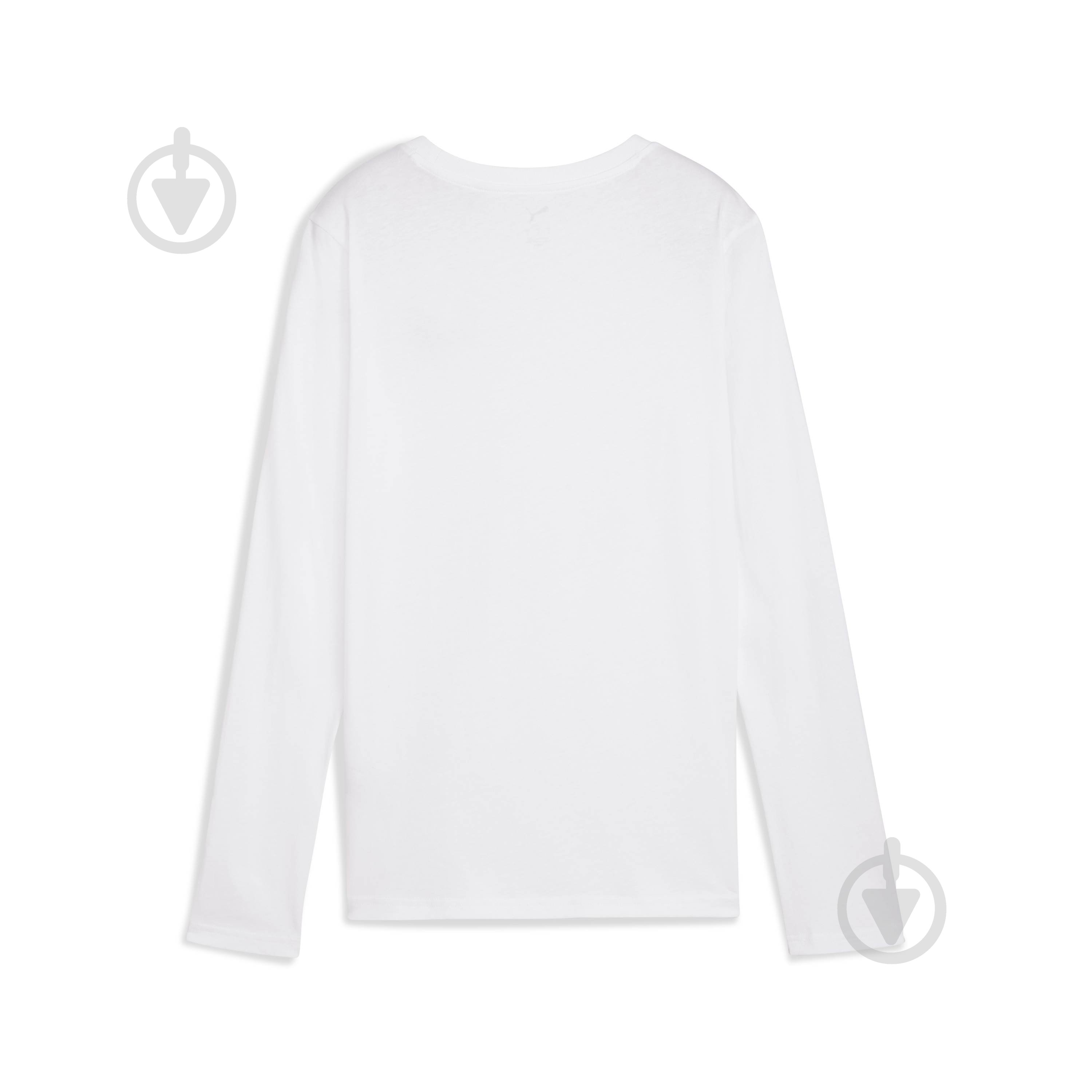 Футболка Puma ESS Small No. 1 Logo Longsleeve Tee 68238002 р.L белый - фото 2