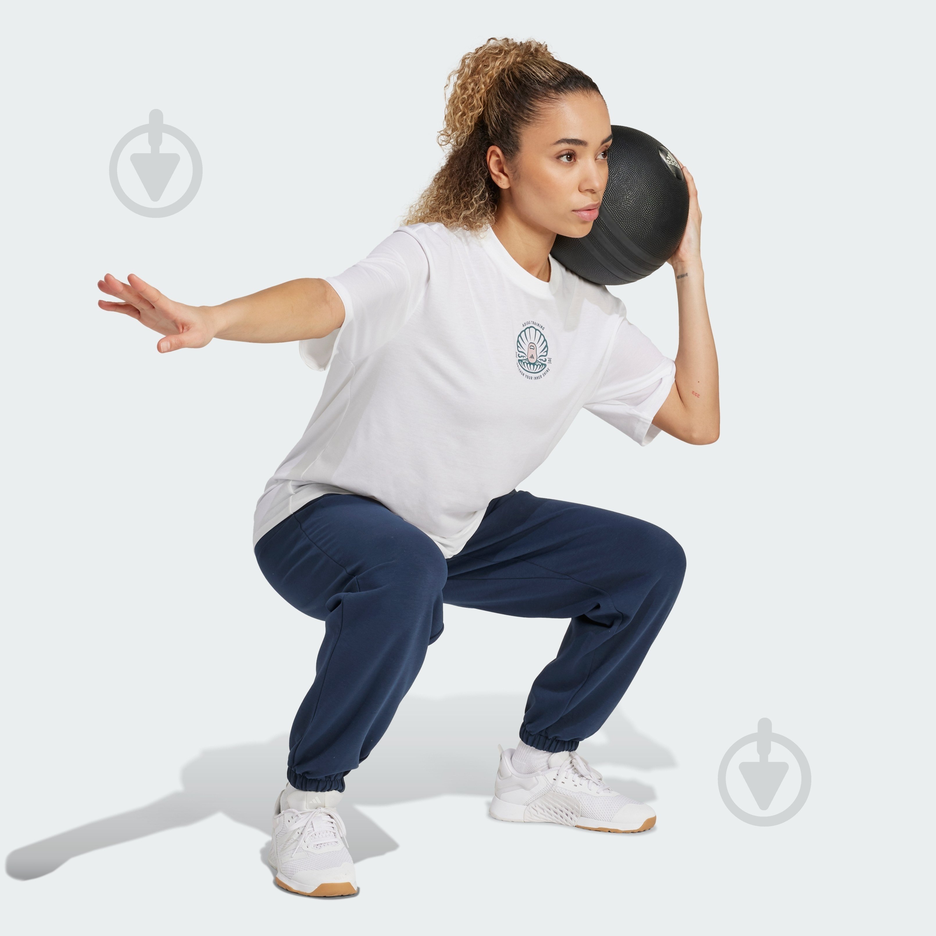 Футболка Adidas W STR G T JM8982 р.L белый - фото 5 Футболка Adidas W STR G T JM8982 р.L белый - фото 5