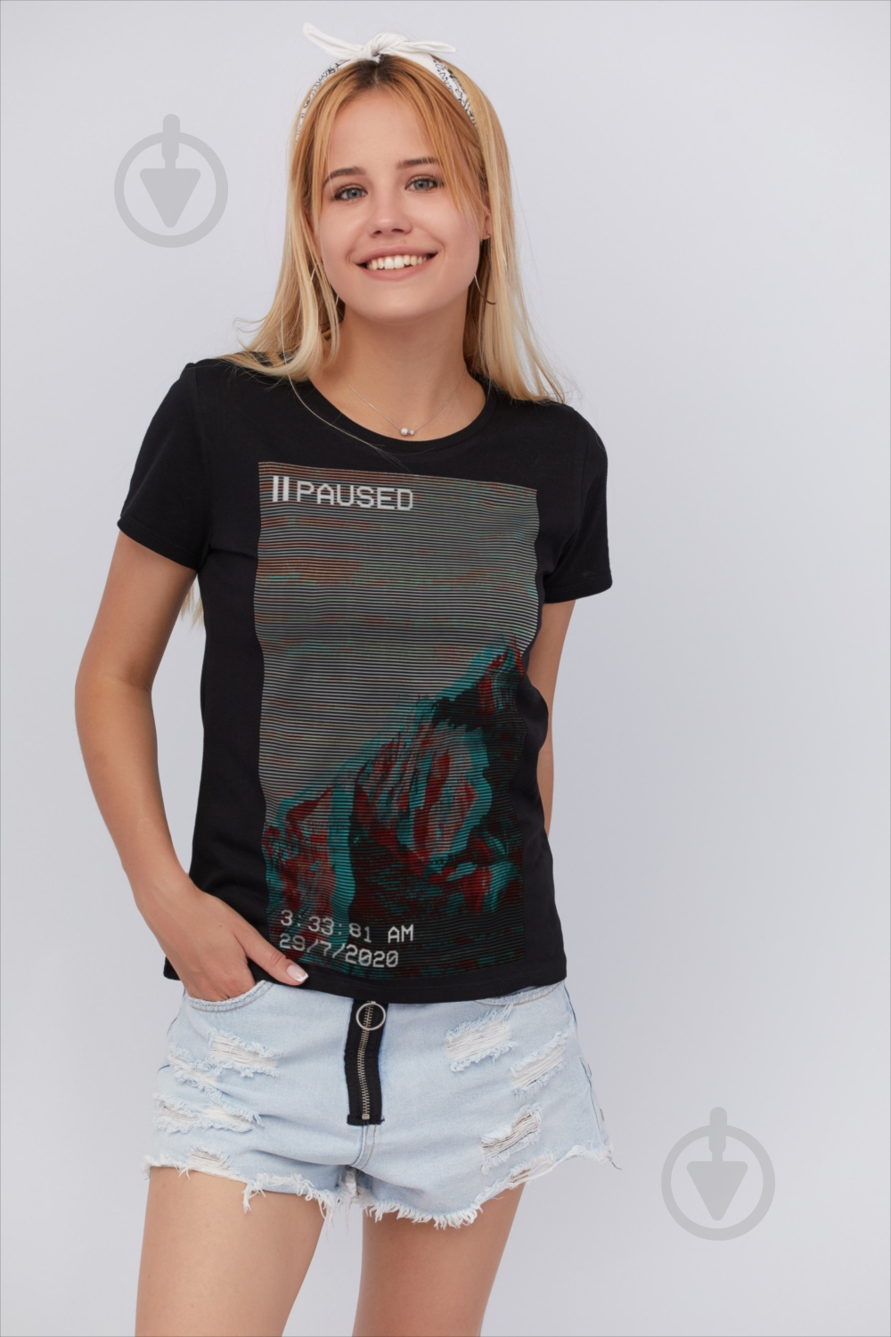 Футболка YAPPI Basic WB1059 р.XL черный - фото 1