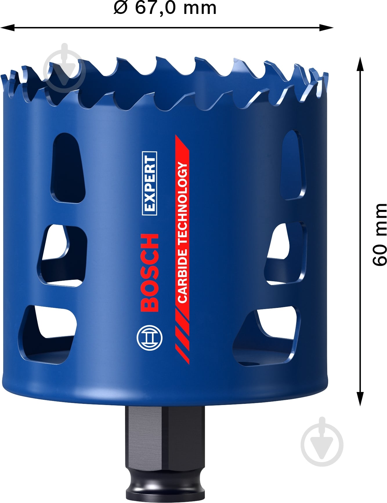 Коронка Bosch Tough Material 67 мм 2608900432 - фото 2