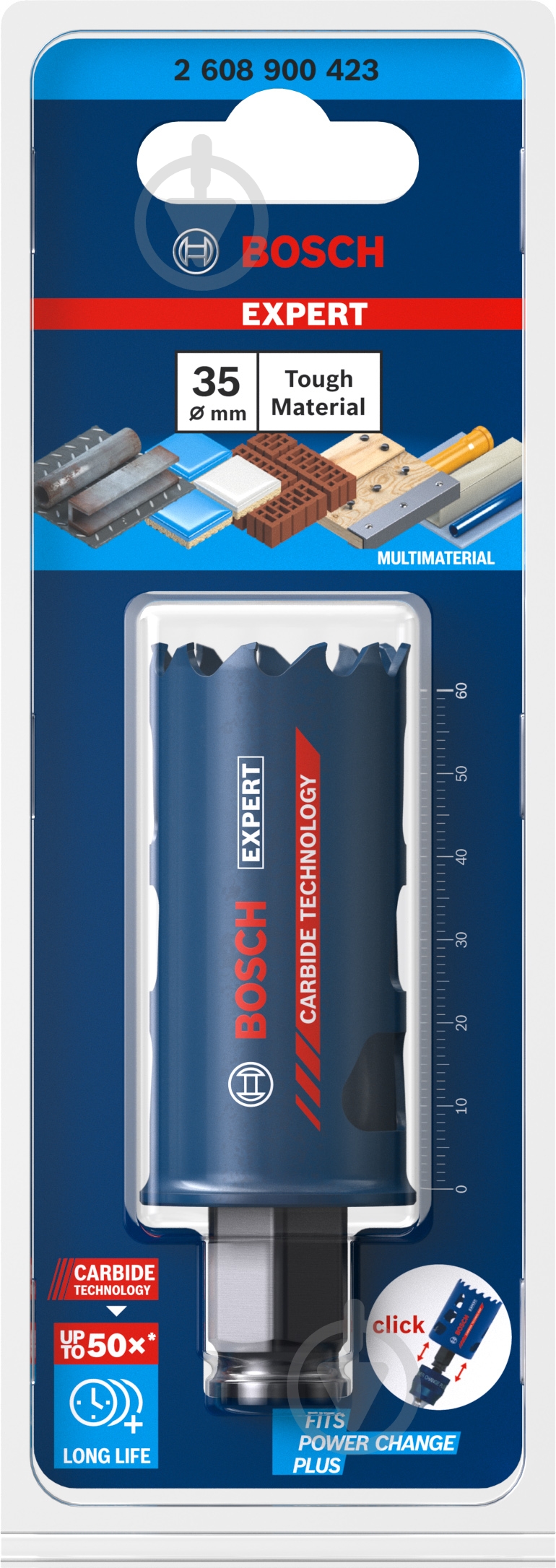 Коронка Bosch Tough Material 35 мм 2608900423 - фото 2