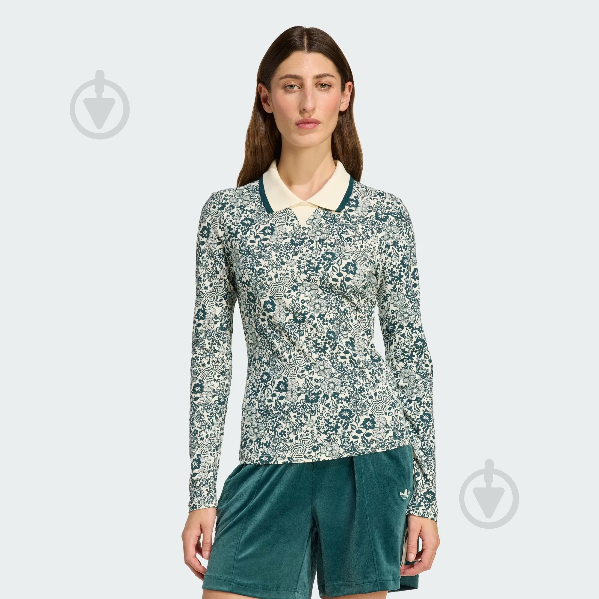 ᐉ Футболка Adidas LIBERTY AOP LS JW5273 р.L белый • Купить в