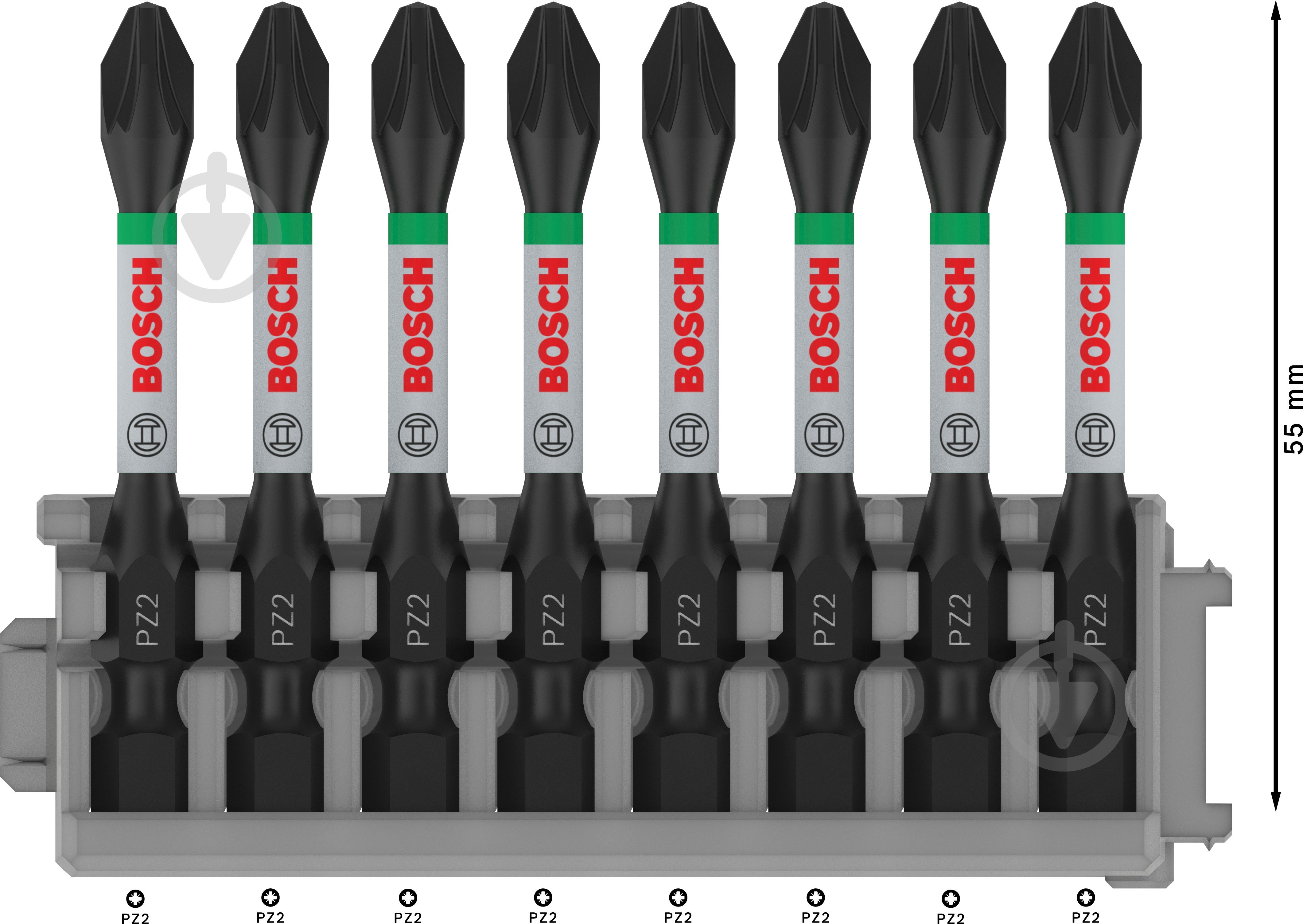 Набір біт Bosch Impact Control PZ2 8 шт. 2608522331 - фото 2