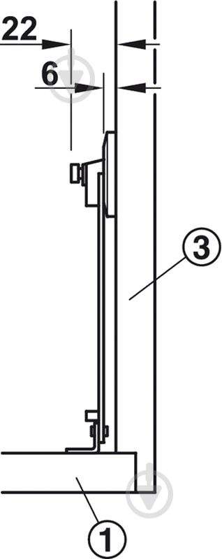 Барный ограничитель Hafele стопорная раскладная 225 мм 365.75.710 - фото 8