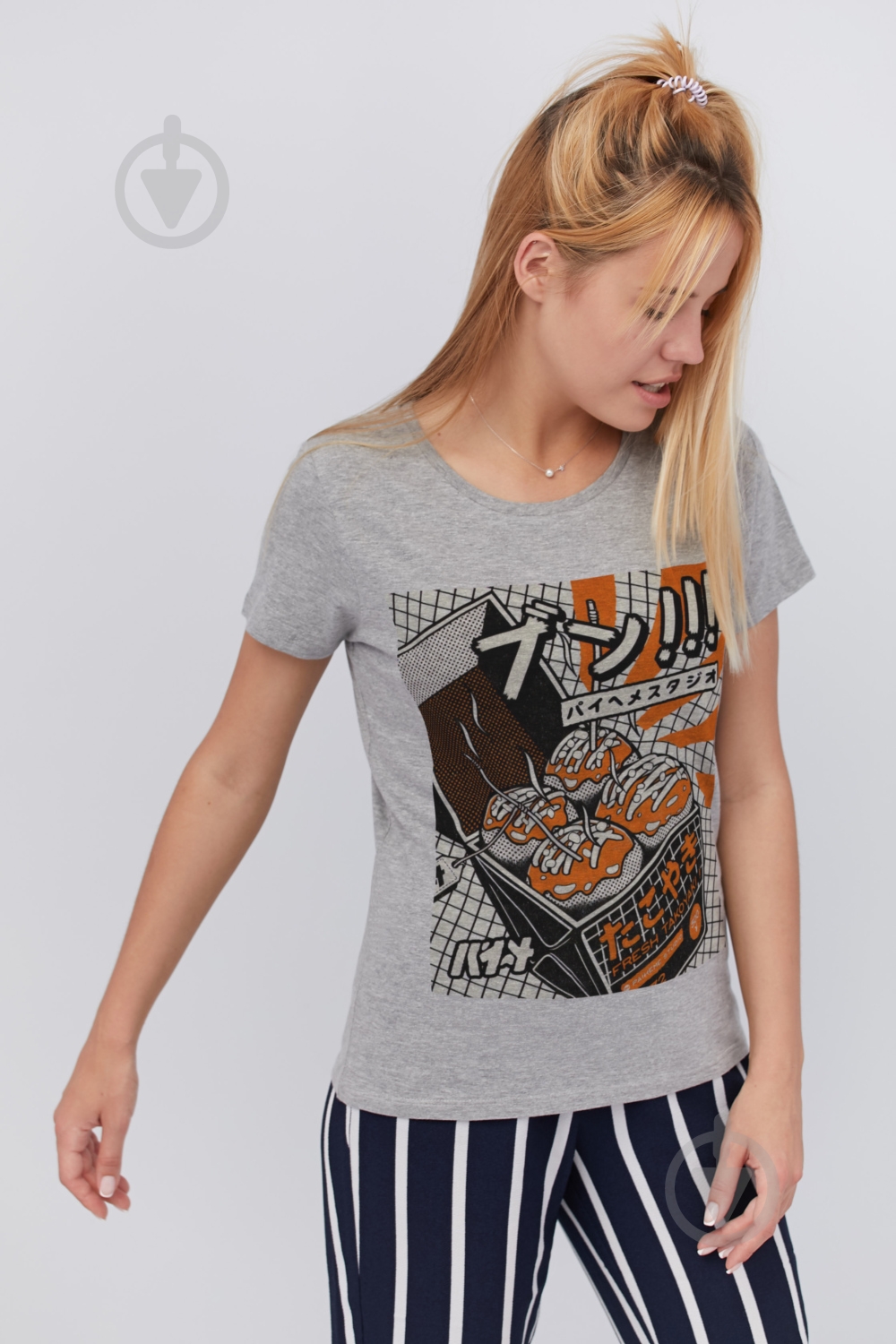 Футболка YAPPI Basic WG1096 р.L серый - фото 1