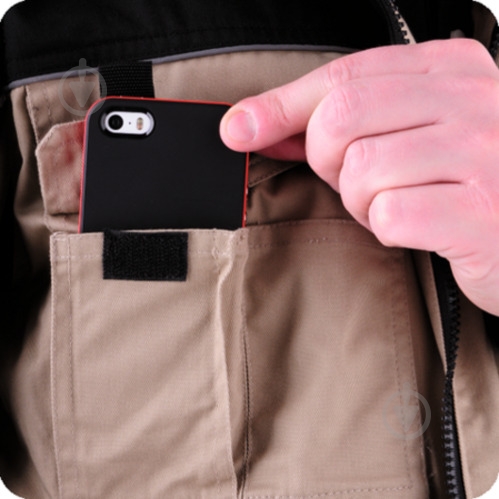 Куртка робоча YATO р. XL YT-80438 чорний із бежевим - фото 4 Куртка робоча YATO р. XL YT-80438 чорний із бежевим - фото 4