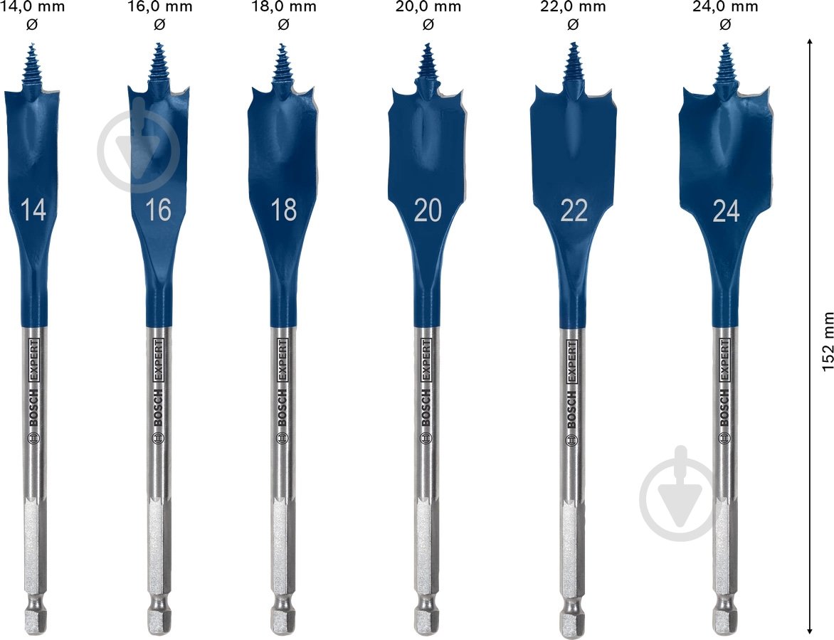 Набор сверл по дереву перовых Bosch Self Cut Speed 6 шт. 2608900332 - фото 7