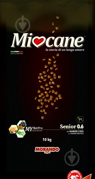 Корм для всех пород Morando Miocane Senior с лососем 10 кг 10 кг - фото 1