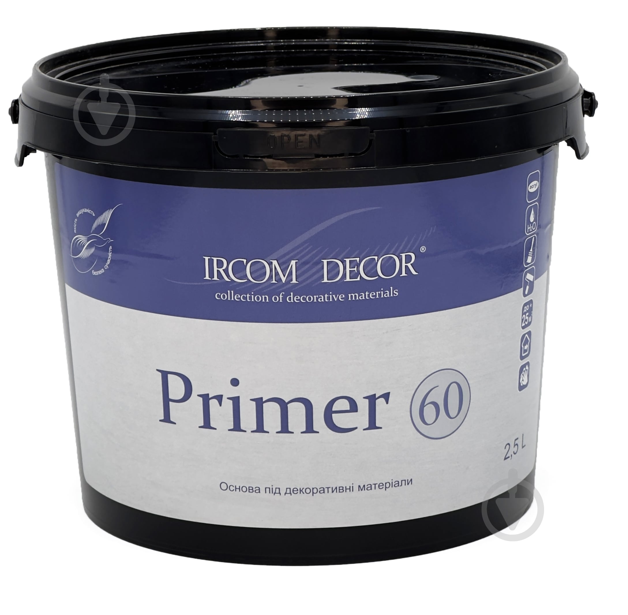 Грунтовка адгезионная Ircom Decor Primer 60 для декоративных материалов 2.5 л - фото 1