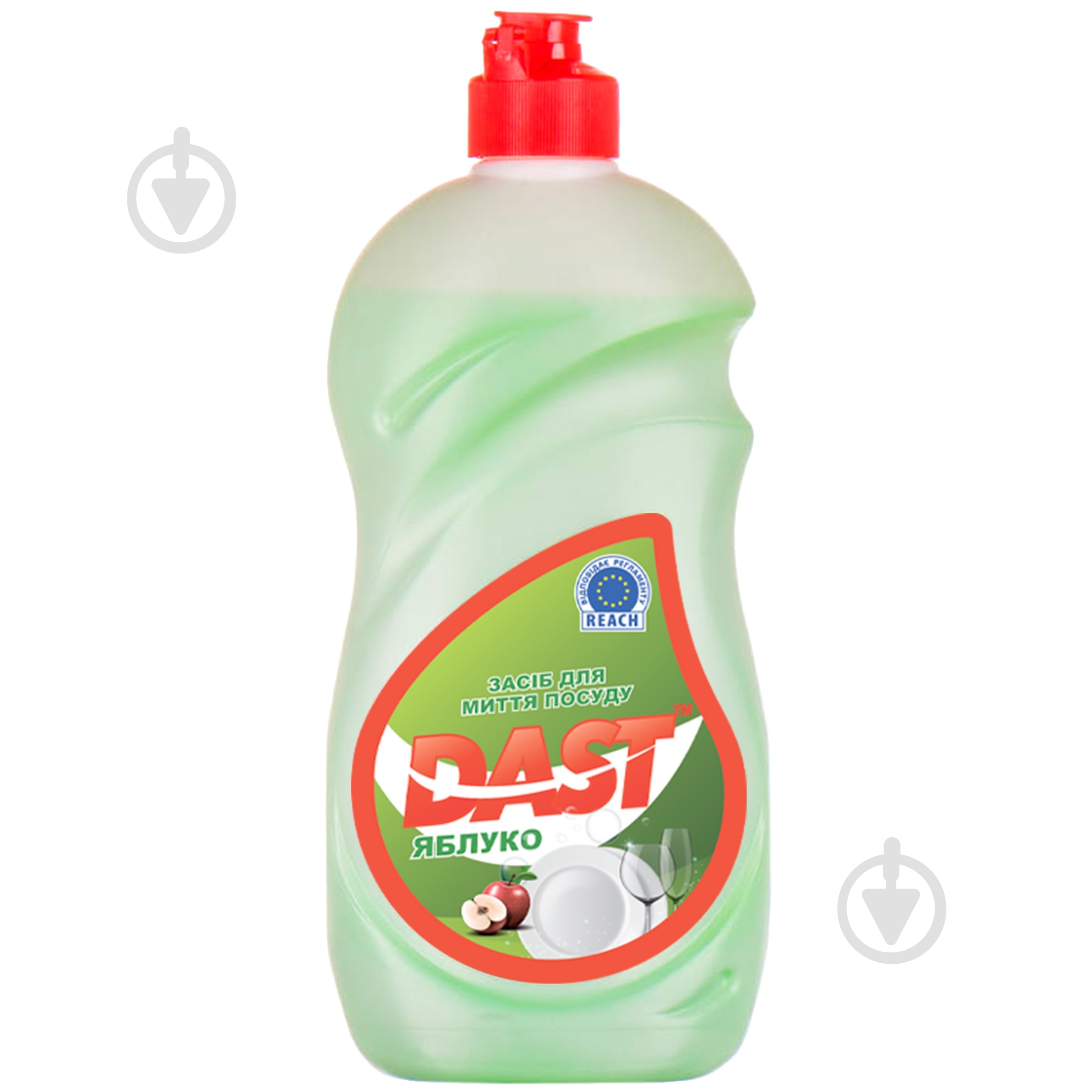 Средство для ручного мытья посуды DAST Яблоко 0,5 л - фото 1