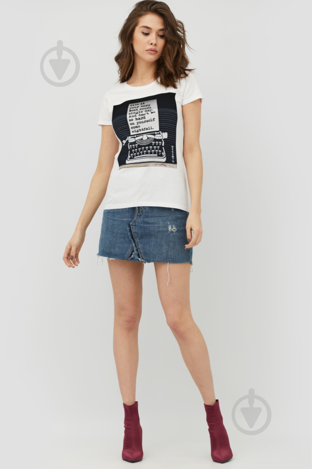 Футболка YAPPI Basic WW1817 р.XL білий - фото 3