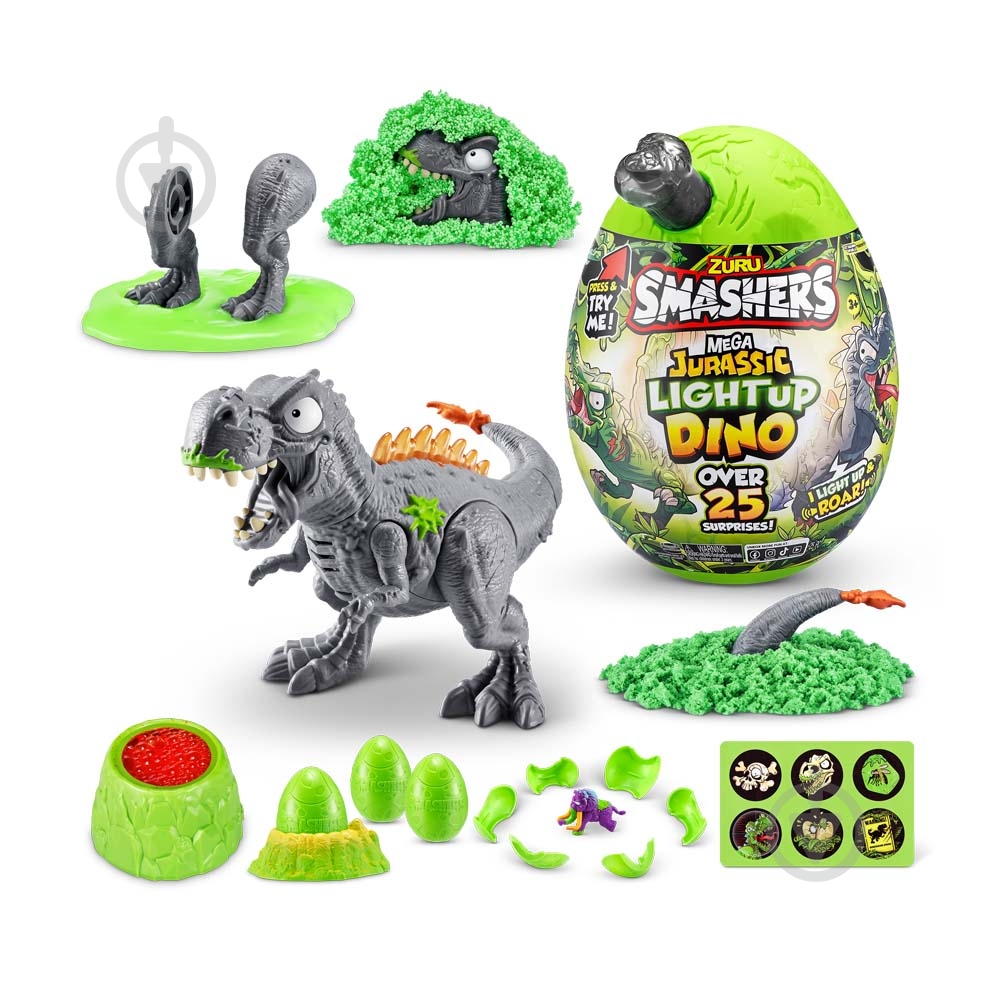 Игровой набор Smashers Jurassic Ти-Рекс 74108B - фото 2 Игровой набор Smashers Jurassic Ти-Рекс 74108B - фото 2